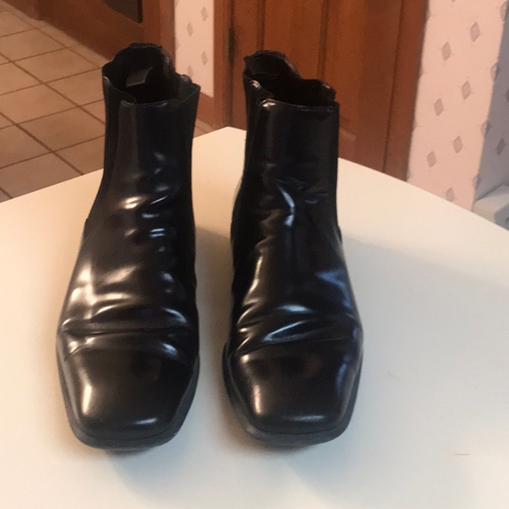 Prada Square Toe Ankle Boots
